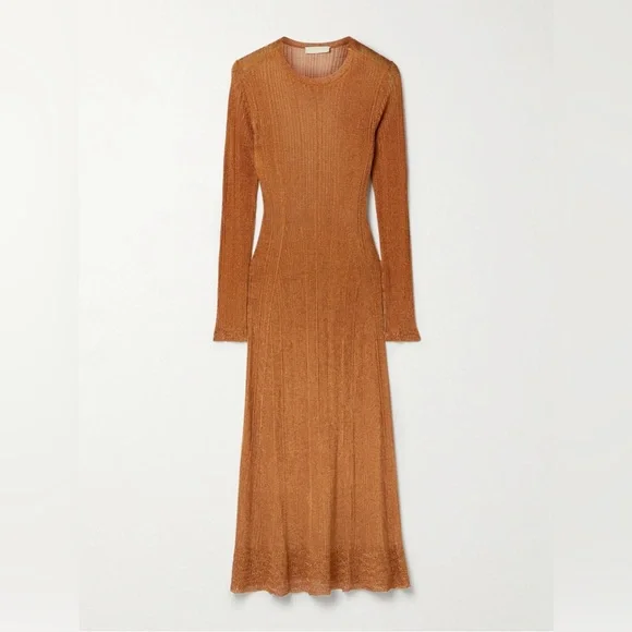 NWT $690 Ulla Johnson Simone Long Sleeve Rib Sweater Dress - Picture 3 of 3